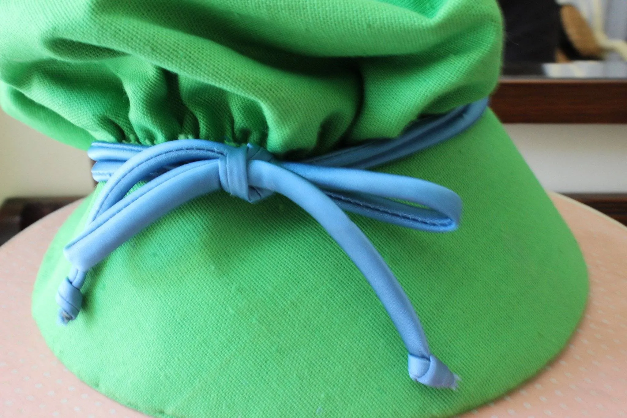 Vintage 1960's or 1970's Green Regency Style Hat