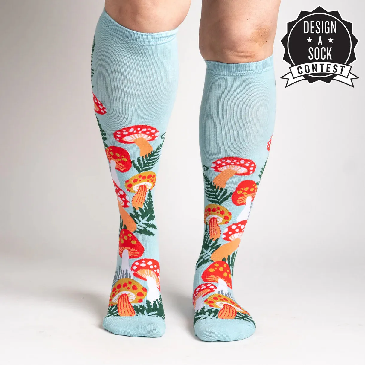 Wonderland Mushrooms Women's Knee High Sock