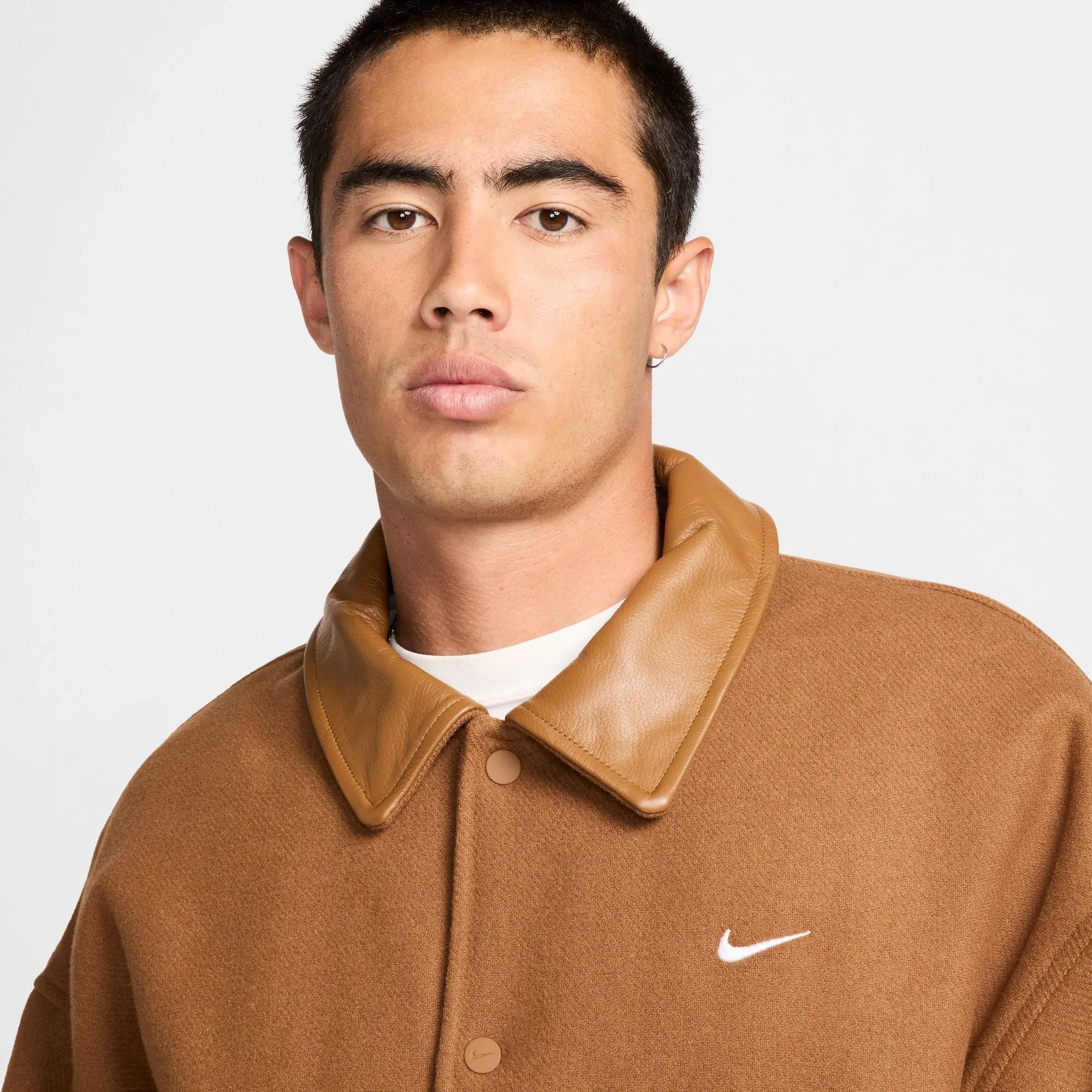 WOOL VARSITY JACKET "LT BRITISH TAN"