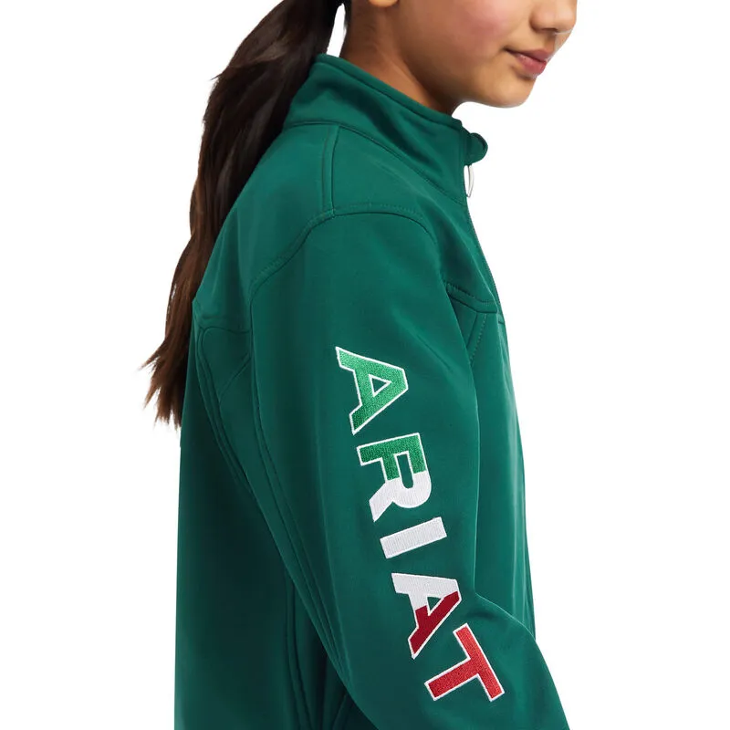 Youth Softshell Mexico Green Jacket