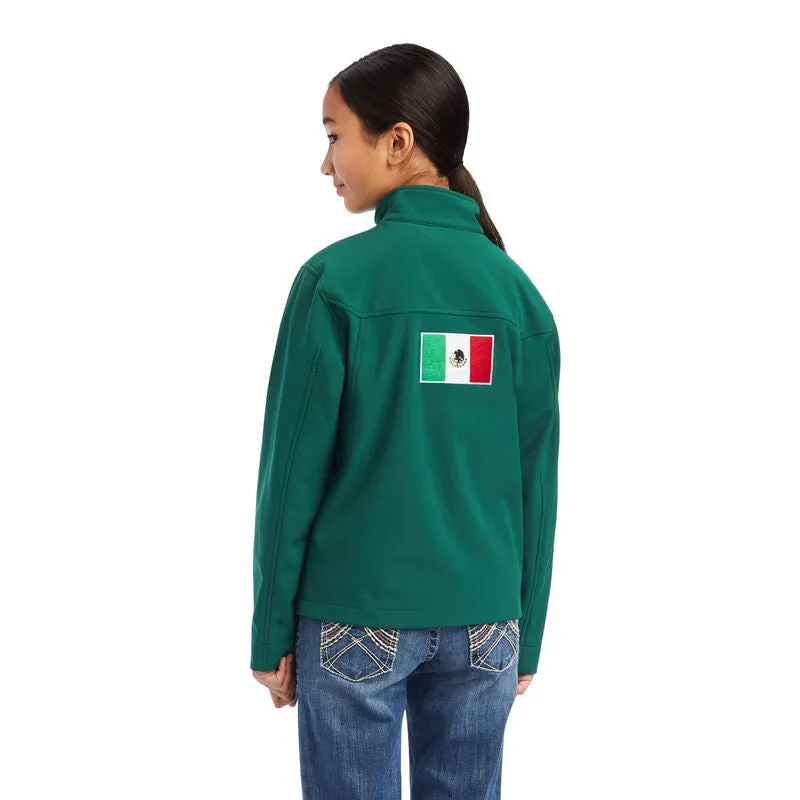 Youth Softshell Mexico Green Jacket