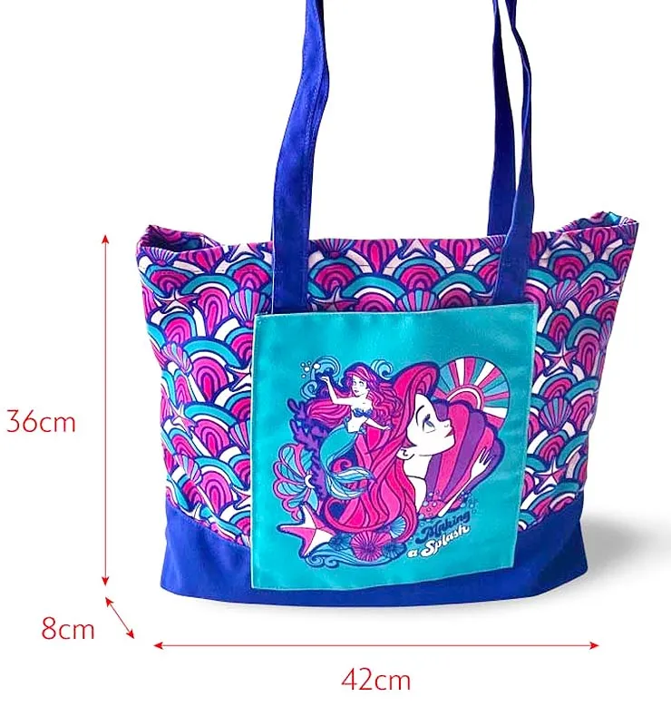 Zippies Lab Princess Ariel Pattern Ditsy Tote Bag