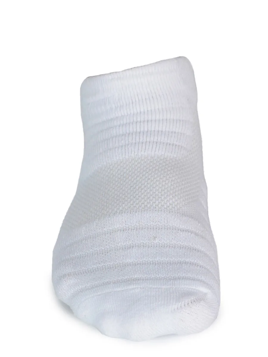 Zone Cushion Short Socks - JCB- 3001- White